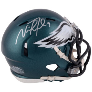 Von Nick Foles signierter Riddell Speed ​​Mini-Helm der Philadelphia Eagles