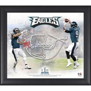 Philadelphia Eagles, gerahmt, 15 x 17 Zoll, Super Bowl LII Champions Philly Special Collage