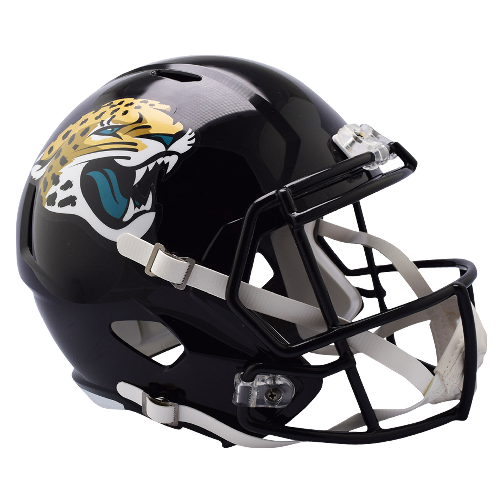 Riddell Jacksonville Jaguars Replik Revolution Speed ​​Footballhelm in voller Größe zum Ausstellen