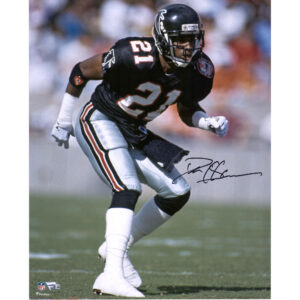 Signiertes Foto von Deion Sanders (Atlanta Falcons), 16 x 20 Zoll