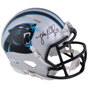 Von Luke Kuechly signierter Riddell Speed ​​Mini-Helm von den Carolina Panthers