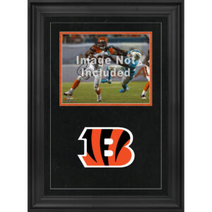 Cincinnati Bengals Deluxe-Fotorahmen im Querformat, 20,3 x 25,4 cm, mit Team-Logo