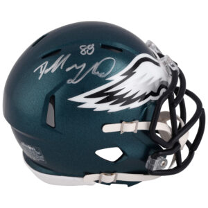 Dallas Goedert Philadelphia Eagles signierter Riddell Speed ​​Mini-Helm