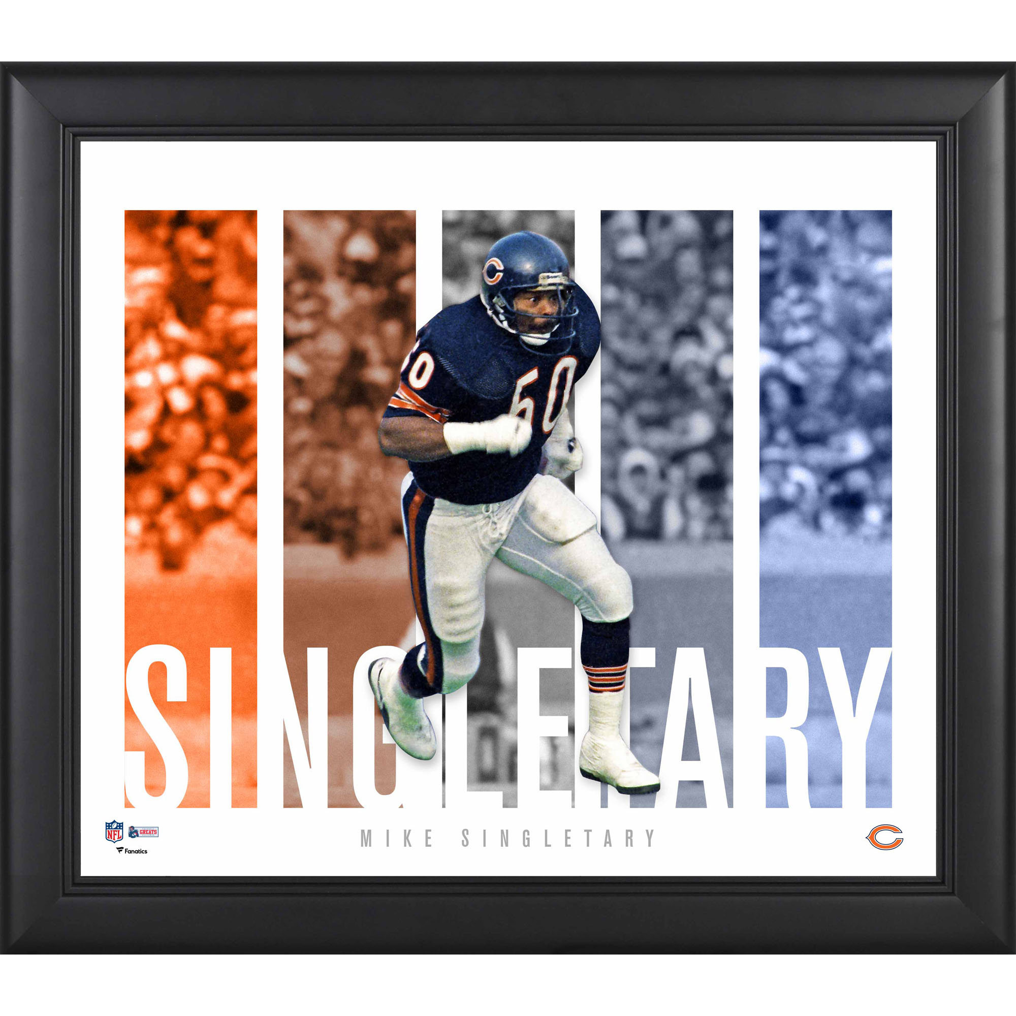 Mike Singletary Chicago Bears Gerahmte 15″ x 17″ Spielerpanel-Collage