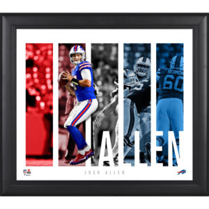 Josh Allen Buffalo Bills Gerahmte 15″ x 17″ Spielerpanel-Collage