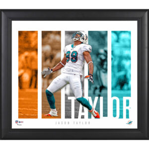 Jason Taylor Miami Dolphins Gerahmte 15″ x 17″ Spielerpanel-Collage