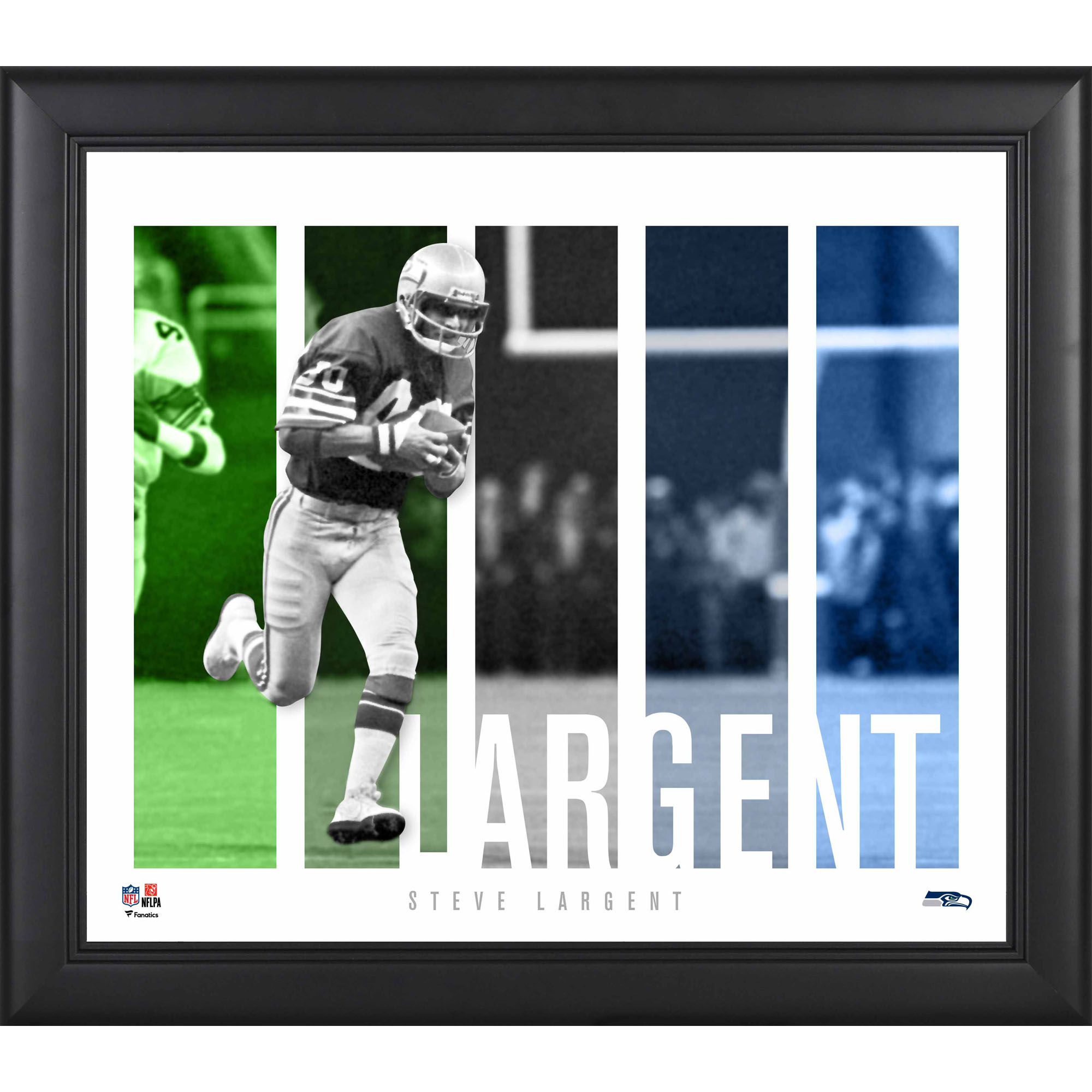 Steve Largent Seattle Seahawks Gerahmte 15″ x 17″ Spielerpanel-Collage