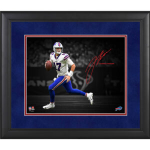 Josh Allen Buffalo Bills Gerahmtes 11 x 14 Zoll Spotlight-Foto – Faksimile-Signatur