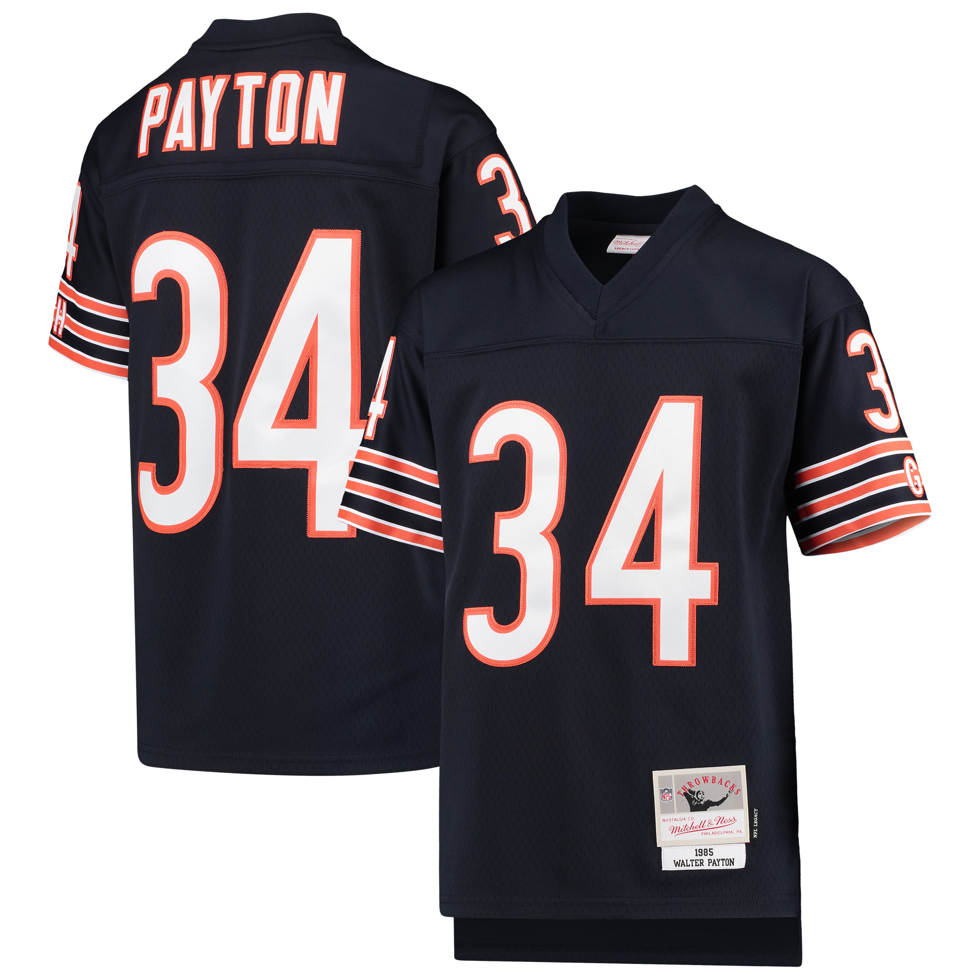 Jugend Mitchell & Ness Walter Payton Navy Chicago Bears 1985 Legacy Retired Player Jersey