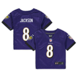 Lilafarbenes Nike Lamar Jackson-Spieltrikot der Baltimore Ravens für Kleinkinder