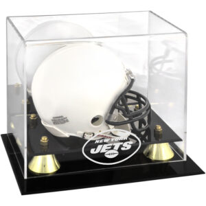 Goldene klassische Mini-Vitrine für New York Jets-Helm