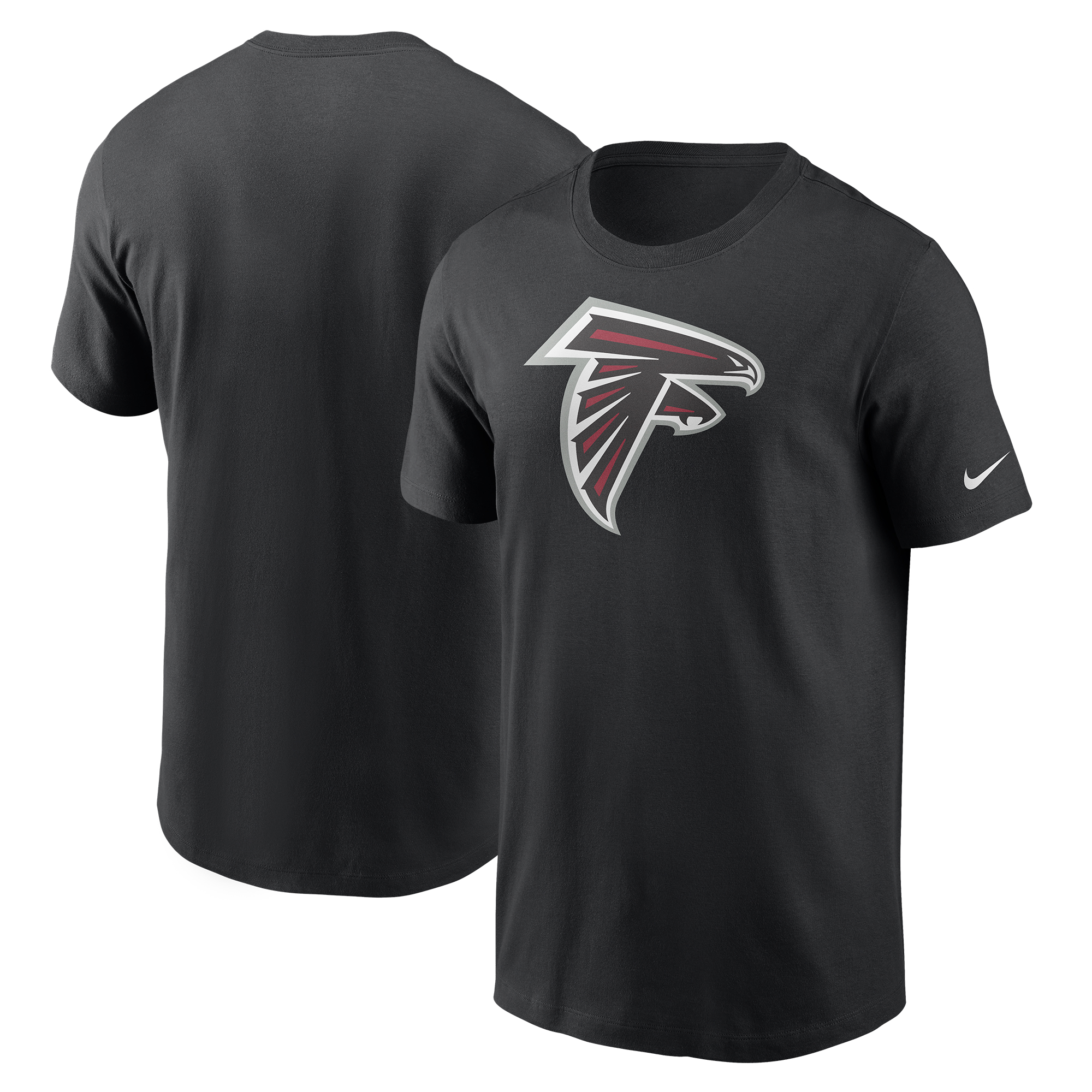 Schwarzes Nike Atlanta Falcons-T-Shirt mit Primärlogo für Herren