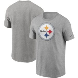 Pittsburgh Steelers Nike T-Shirt mit primärem Logo in meliertem Grau für Herren