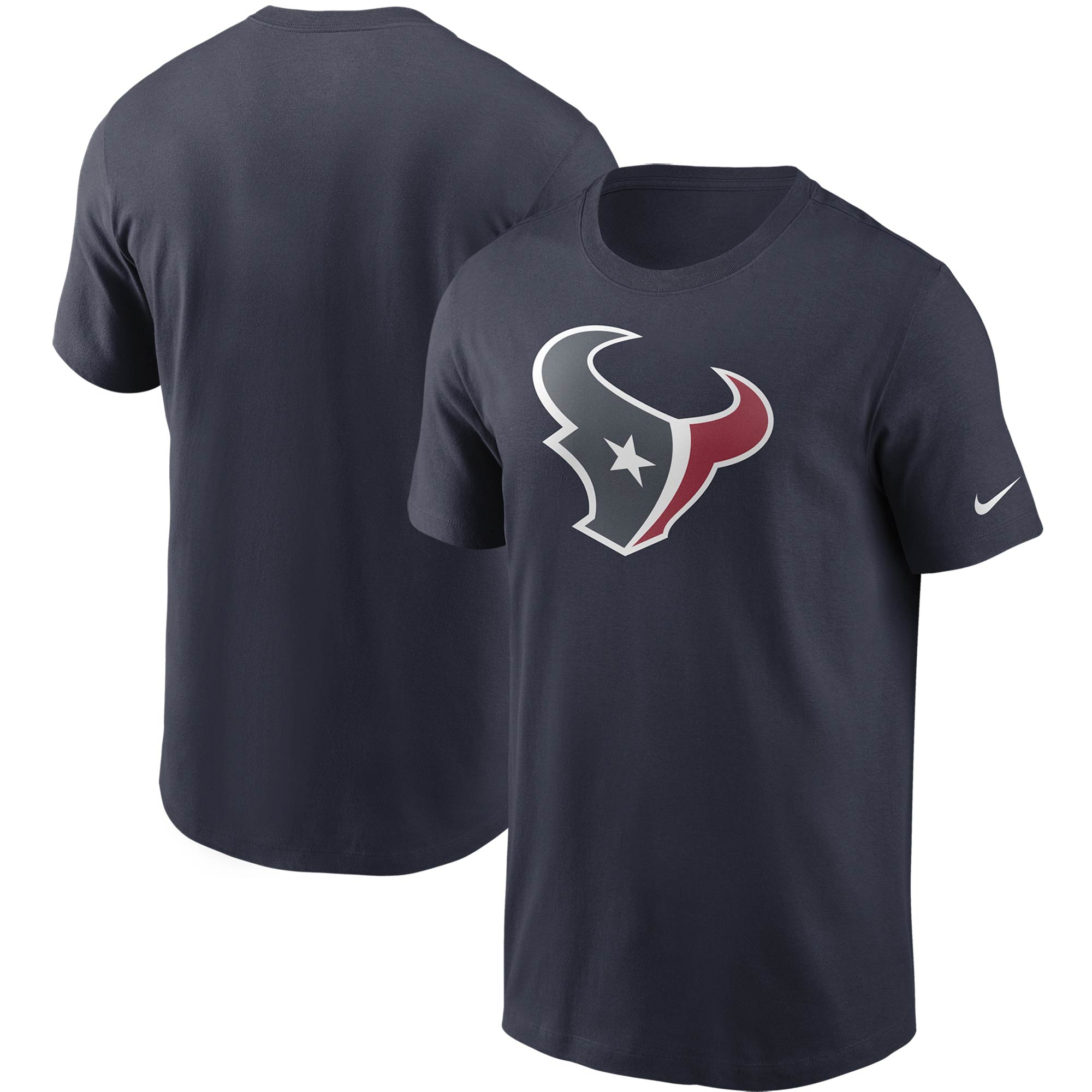 Nike Houston Texans-T-Shirt mit Primärlogo für Herren, Marineblau