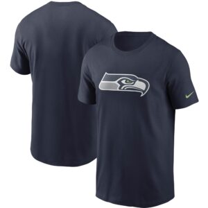 Herren-T-Shirt „Nike College Navy“ der Seattle Seahawks mit Primärlogo