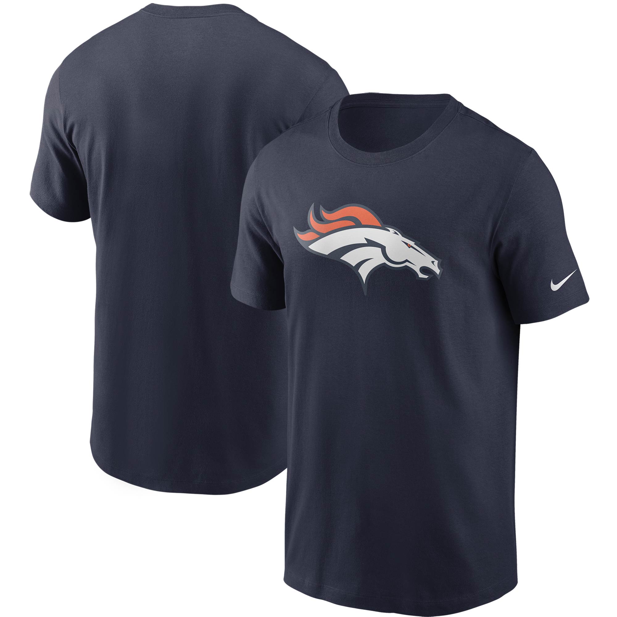 Nike Denver Broncos-T-Shirt mit Primärlogo für Herren, Marineblau