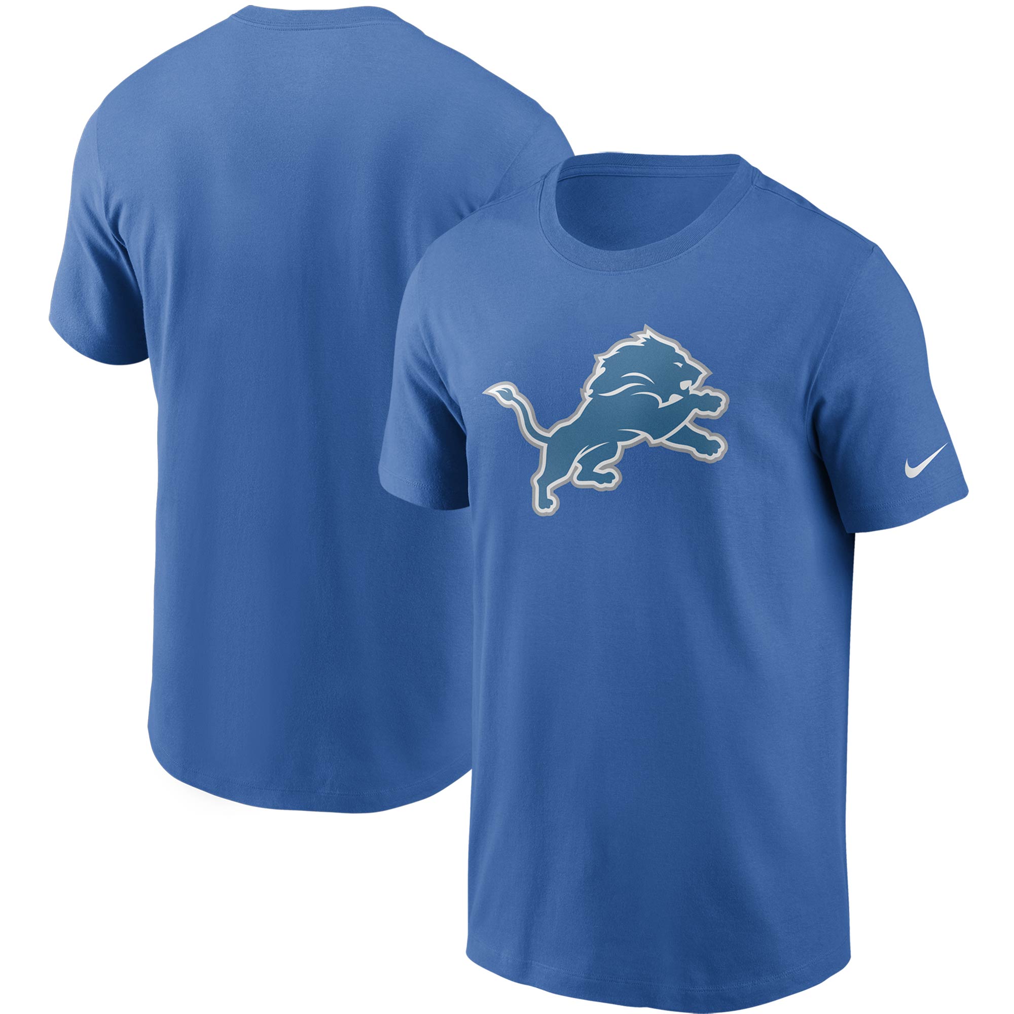 Detroit Lions Nike T-Shirt mit Primärlogo für Herren, Blau
