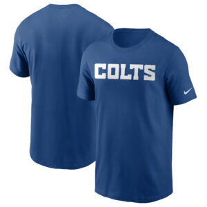 Nike Royal Indianapolis Colts Team-Wortmarken-T-Shirt für Herren