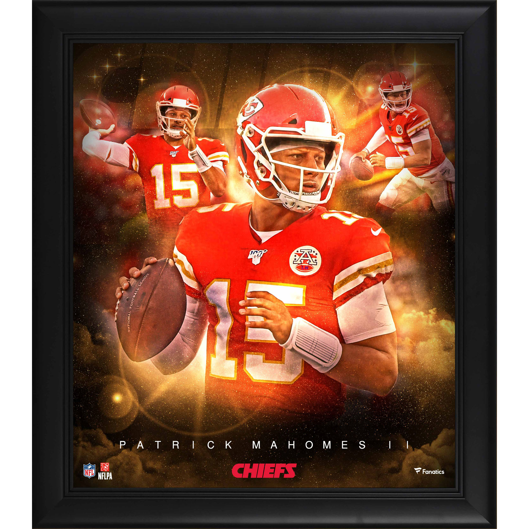 Patrick Mahomes Kansas City Chiefs – gerahmte Collage „Stars of the Game“ (38,1 x 43,2 cm)