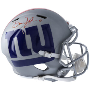 Daniel Jones New York Giants signierter Riddell AMP Alternate Speed ​​Replica-Helm