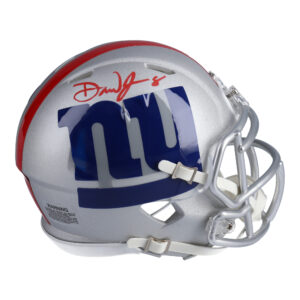 Daniel Jones New York Giants signierter Riddell AMP Alternate Speed ​​Mini-Helm
