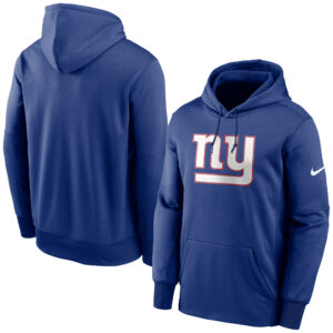 Nike Royal New York Giants Fan Gear Primäres Logo Performance Pullover Hoodie für Herren