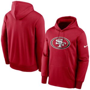 Nike Scarlet San Francisco 49ers Fan Gear Primary Logo Therma Performance Pullover-Hoodie für Herren