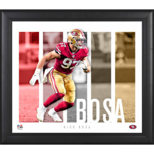 Nick Bosa San Francisco 49ers Gerahmte 15″ x 17″ Spielerpanel-Collage