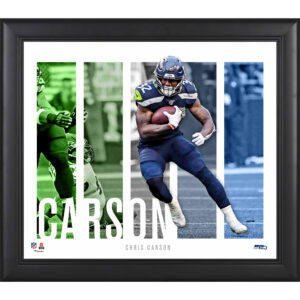 Chris Carson Seattle Seahawks Gerahmte 15″ x 17″ Spielerpanel-Collage