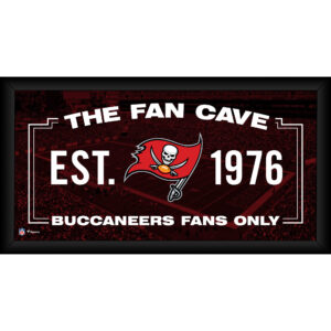 Tampa Bay Buccaneers – Gerahmte Fan-Cave-Collage, 25,4 x 50,8 cm