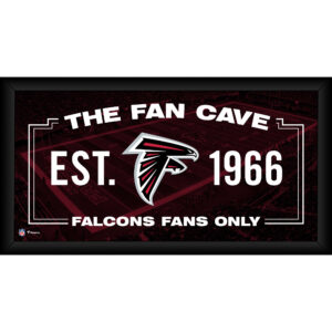 Atlanta Falcons – Gerahmte 10 x 20 Zoll große Fan-Cave-Collage