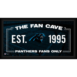 Carolina Panthers – Gerahmte Fan-Cave-Collage, 25,4 x 50,8 cm