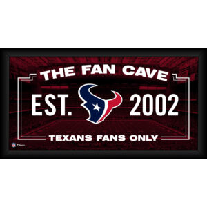 Houston Texans – Gerahmte 10 x 20 Zoll große Fan-Cave-Collage