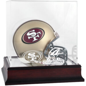 San Francisco 49ers 2019 NFC Champions Mini-Vitrine mit Mahagoni-Logo