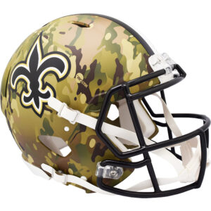 New Orleans Saints Riddell Camo Alternate Revolution Speed ​​Authentic Footballhelm