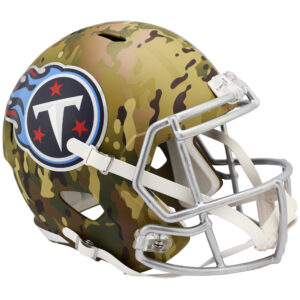 Tennessee Titans Riddell Camo Alternate Revolution Speed ​​Display Footballhelm in Originalgröße