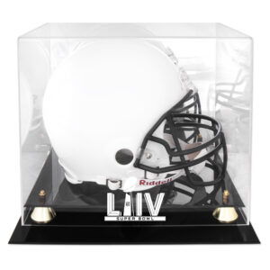 Super Bowl LIV Goldene klassische Helm-Logo-Vitrine