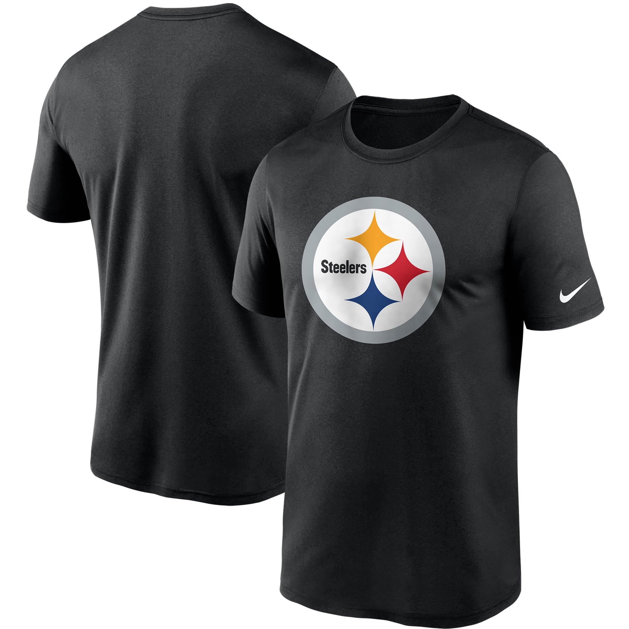 Nike Pittsburgh Steelers Logo Essential Legend Performance-T-Shirt für Herren in Schwarz