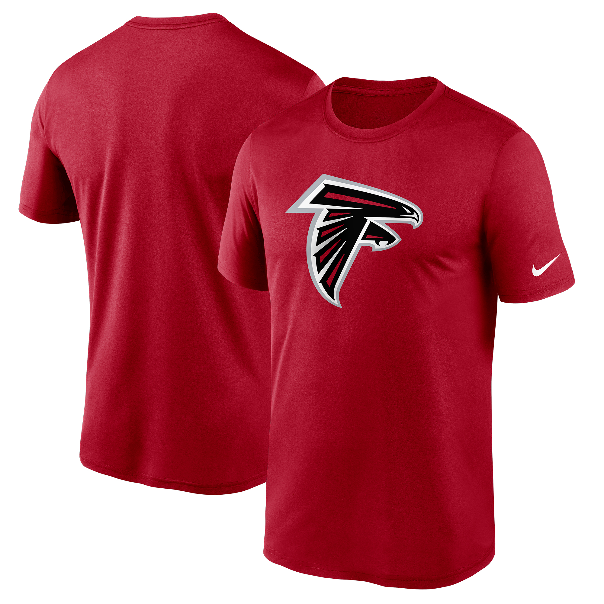 Nike – Atlanta Falcons – Logo – Essential Legend Performance-T-Shirt für Herren in Rot