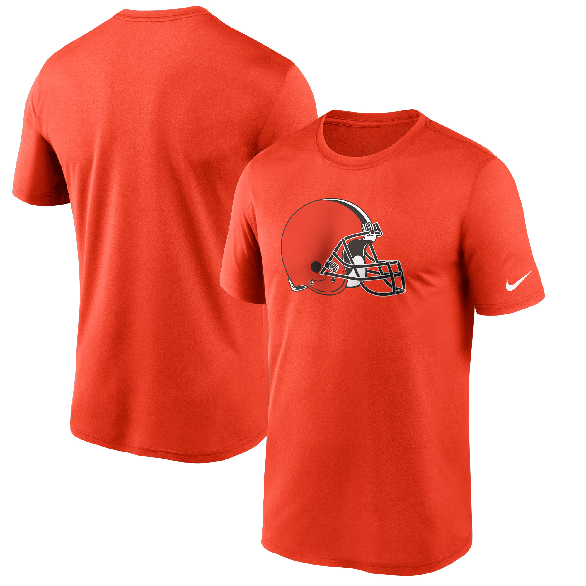 Nike – Cleveland Browns – Essential Legend Performance-T-Shirt mit Logo in Orange für Herren