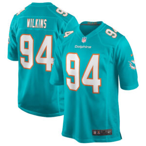 Nike Christian Wilkins Aqua Miami Dolphins Spieltrikot für Herren