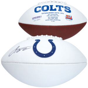 Jonathan Taylor Indianapolis Colts signierter weißer Panel-Football