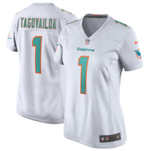 Weißes Nike Tua Tagovailoa-Spieltrikot der Miami Dolphins für Damen