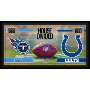 Tennessee Titans vs. Indianapolis Colts Gerahmte 10″ x 20″ Haus geteilte Football-Collage