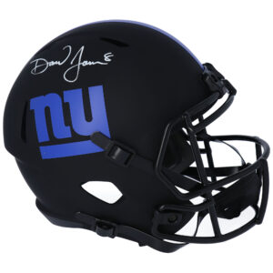 Daniel Jones, New York Giants, signierter Riddell Eclipse Alternate Speed-Replika-Helm