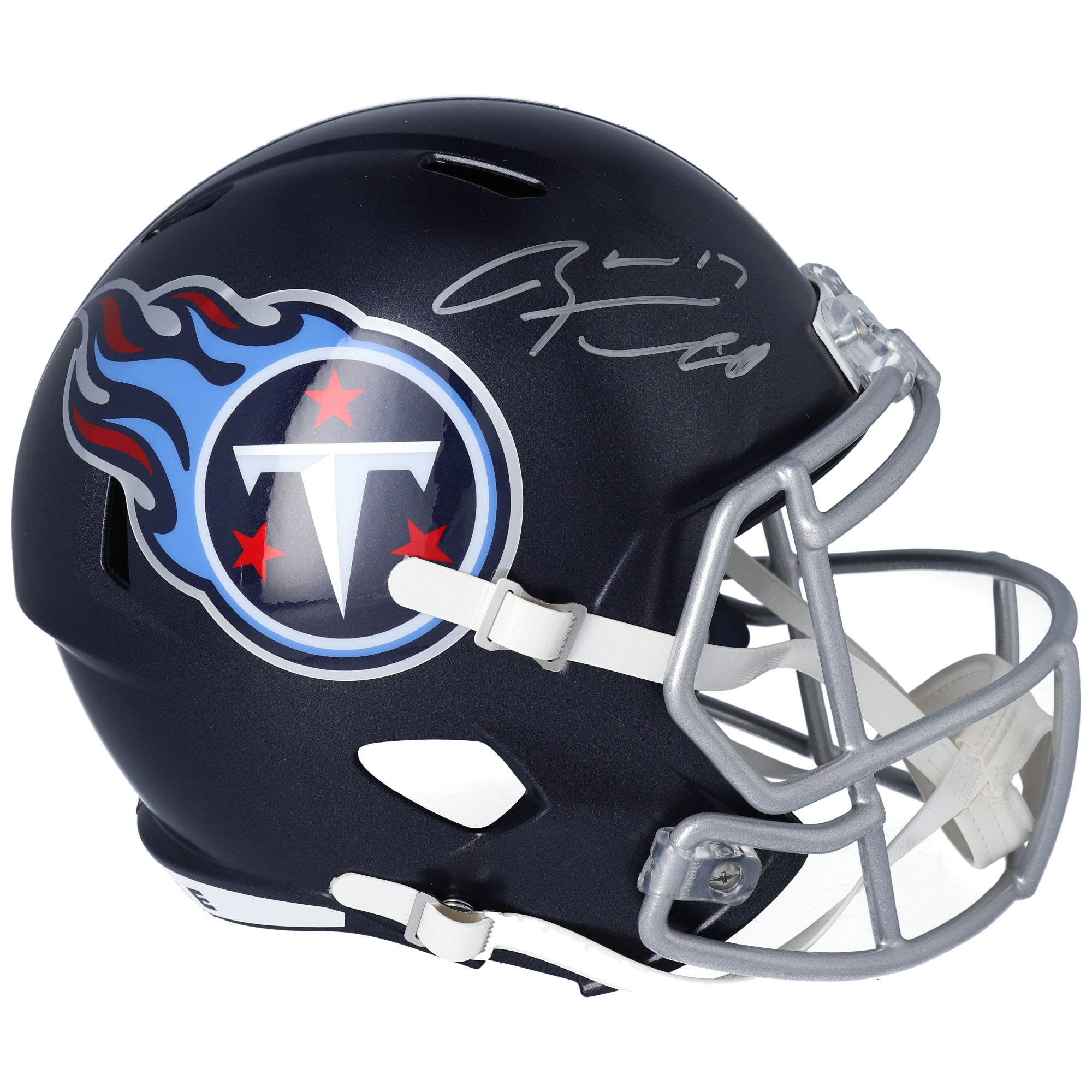 Von Ryan Tannehill signierter Riddell Speed-Replika-Helm der Tennessee Titans