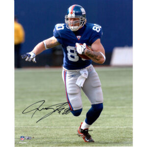 Jeremy Shockey New York Giants signiertes 16″ x 20″ Hürdenfoto