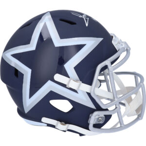 Tony Dorsett Dallas Cowboys signierter Riddell AMP Alternate Speed ​​Replica-Helm mit „HOF“-Aufschrift