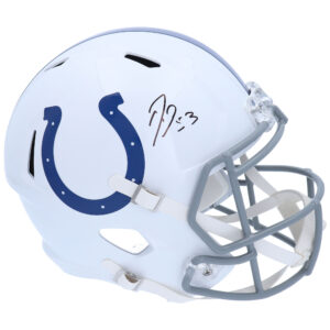 Autogramm von Shaquille Leonard, Indianapolis Colts, Riddell Speed ​​Pro Replica-Helm