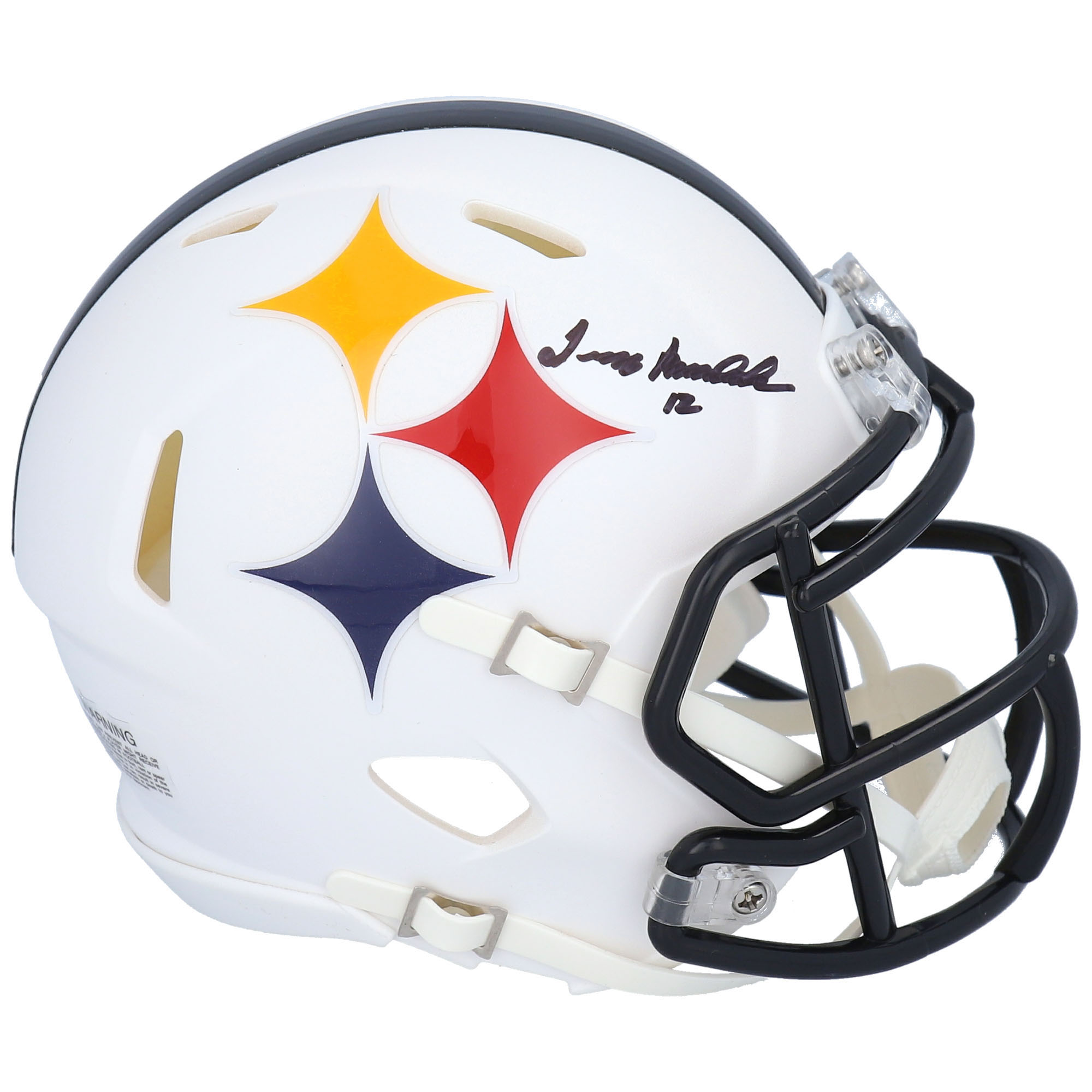 Terry Bradshaw Pittsburgh Steelers signierter Riddell AMP Alternate Speed ​​Mini-Helm